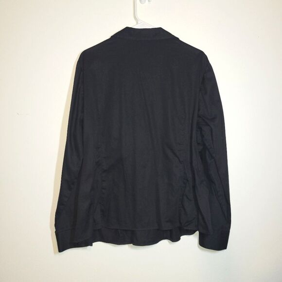 Jones New York Black Twist Stretch Blouse 2X - Picture 6 of 10